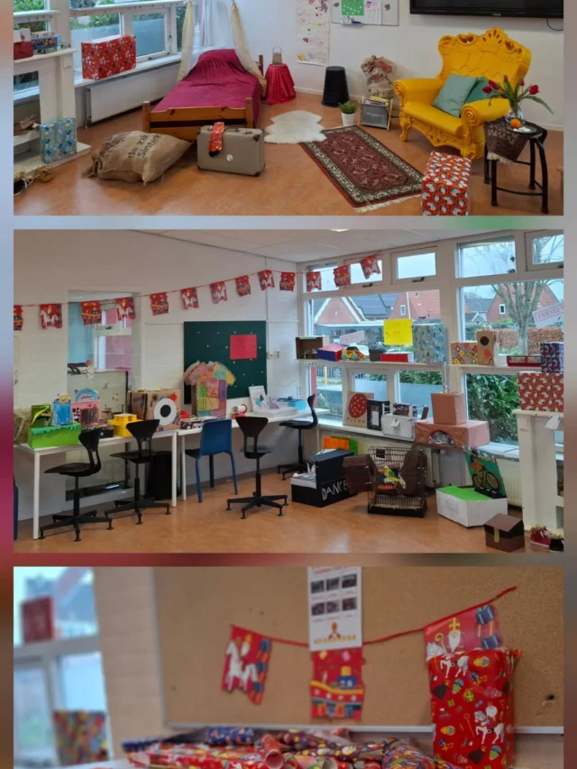 Gezelligheid op Christal.... en ja er wordt ook geleerd hoor! We kunnen dichten, zingen, pietengymen, knutselen op allerlei niveaus, grappen bedenken, bakken, bouwen, magazijnen vullen en noem maar op.Christal#gezelligheid#december#feest#